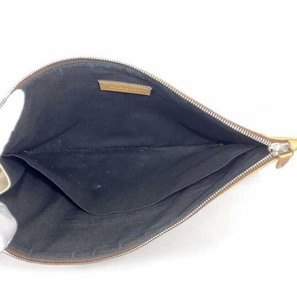 Balenciaga Clutch Bag Beige Handbag Canvas Leather Zipper Logo L - Picture 7 of 10